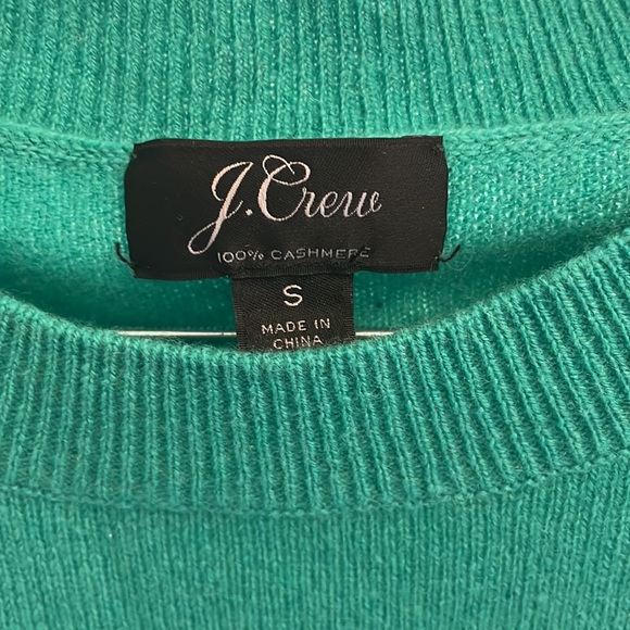 J.Crew Green Cashmere Sweater - Picture 2 of 5